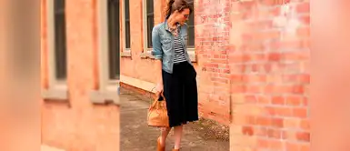 Estas son las diferentes formas de lucir una casaca jean con vestido Estas son las diferentes formas de lucir una casaca jean con vestido