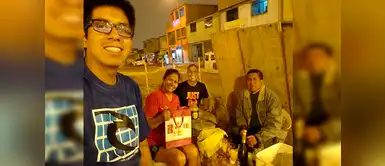 Padre tuvo que trabajar en Navidad y su familia llevó la cena hasta él Padre tuvo que trabajar en Navidad y su familia llevó la cena hasta él