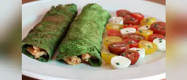 Engríete con un saludable crepe de espinaca con atún mediterráneo Engríete con un saludable crepe de espinaca con atún mediterráneo