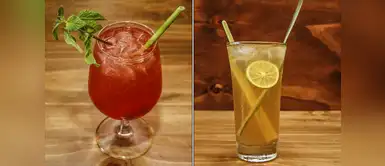 Refréscate con unos ricos chilcanos de hierba luisa y de fresa con muña Refréscate con unos ricos chilcanos de hierba luisa y de fresa con muña