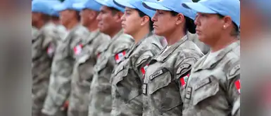 Ministro Huerta destaca presencia femenina en contingente de “Cascos Azules” Ministro Huerta destaca presencia femenina en contingente de “Cascos Azules”