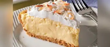 Saborea un delicioso pie de coco preparado sin horno Saborea un delicioso pie de coco preparado sin horno