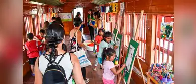 Vagón Cultural y Ambiental ofrece lectura y arte Vagón Cultural y Ambiental ofrece lectura y arte