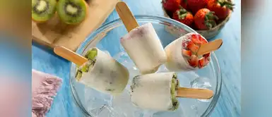 Este verano, disfruta unas ricas paletas de leche de coco, té verde y frutas Este verano, disfruta unas ricas paletas de leche de coco, té verde y frutas
