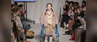 Parálisis cerebral no impidió que niña modele en una pasarela Parálisis cerebral no impidió que niña modele en una pasarela