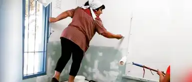 Profesora pintó las aulas de una escuela rural para sus alumnos Profesora pintó las aulas de una escuela rural para sus alumnos