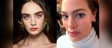 ¿Pecas o cristales? Así es el maquillaje que triunfa en las pasarelas ¿Pecas o cristales? Así es el maquillaje que triunfa en las pasarelas