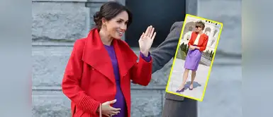 Meghan Markle se inspiró en Lady Di en uno de sus outfits Meghan Markle se inspiró en Lady Di en uno de sus outfits