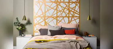 ¡DIY! Crea el efecto de cabecera para tu cama pintando la pared ¡DIY! Crea el efecto de cabecera para tu cama pintando la pared