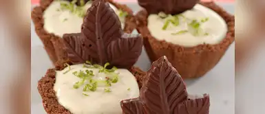 ¡Contraste de sabor! Haz unas Tartaletas de chocolate con crema de lima ¡Contraste de sabor! Haz unas Tartaletas de chocolate con crema de lima