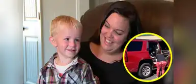 Multan a mujer por hacer orinar a su hijo en estacionamiento Multan a mujer por hacer orinar a su hijo en estacionamiento