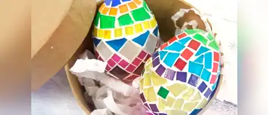 ¡DIY para niños y grandes! Decora las Pascuas con huevos de mosaicos ¡DIY para niños y grandes! Decora las Pascuas con huevos de mosaicos