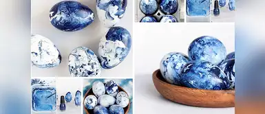 ¡DIY! Decora las Pascuas con huevos marmoleados usando tus esmaltes ¡DIY! Decora las Pascuas con huevos marmoleados usando tus esmaltes