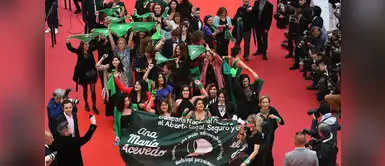Cannes se pintó de verde a favor de la lucha por el aborto legal Cannes se pintó de verde a favor de la lucha por el aborto legal