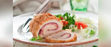 Prepara un rico pollo relleno de queso, manzana y nueces Prepara un rico pollo relleno de queso, manzana y nueces