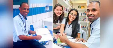 Alumnas dan clases a conserje de su escuela para que ingrese a la universidad Alumnas dan clases a conserje de su escuela para que ingrese a la universidad