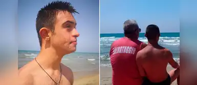 Joven con síndrome de down salva a niña que se estaba ahogando en el mar Joven con síndrome de down salva a niña que se estaba ahogando en el mar
