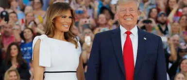 Mira el sencillo vestido que lució Melania Trump en el Día de la independencia Mira el sencillo vestido que lució Melania Trump en el Día de la independencia
