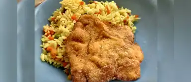 Milanesa de pollo con arroz a la jardinera: deliciosa receta para preparar Milanesa de pollo con arroz a la jardinera: deliciosa receta para preparar