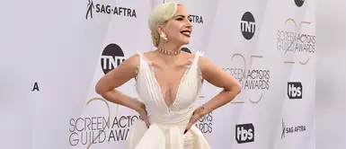 Lady Gaga deslumbró con un hermoso vestido “strapless” de cuero Lady Gaga deslumbró con un hermoso vestido “strapless” de cuero