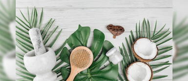 Prepara una mascarilla de aceite de coco y bicarbonato para eliminar las manchas Prepara una mascarilla de aceite de coco y bicarbonato para eliminar las manchas