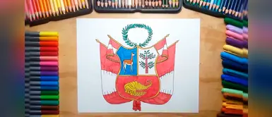 Fiestas patrias: cómo dibujar el escudo nacional del Perú en 5 pasos Fiestas patrias: cómo dibujar el escudo nacional del Perú en 5 pasos