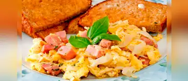 Huevos revueltos con jamón: delicioso platillo para iniciar el día Huevos revueltos con jamón: delicioso platillo para iniciar el día