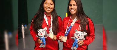 Panamericanos 2019: Perú gana medalla de bronce en dobles de frontón femenino Panamericanos 2019: Perú gana medalla de bronce en dobles de frontón femenino