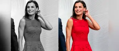 Reina Letizia volvió a deslumbrar con vestido de su color preferido Reina Letizia volvió a deslumbrar con vestido de su color preferido