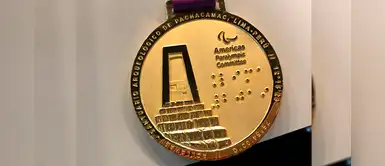 Las medallas de los Parapanamericanos incluyen inscripciones en código braille Las medallas de los Parapanamericanos incluyen inscripciones en código braille