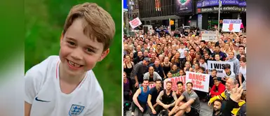 300 bailarines danzan en Nueva York para apoyar al príncipe George 300 bailarines danzan en Nueva York para apoyar al príncipe George