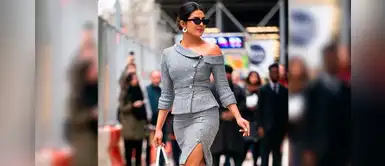 Priyanka Chopra luce vestido con volantes ideal para esta primavera Priyanka Chopra luce vestido con volantes ideal para esta primavera