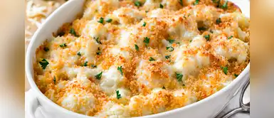 Disfruta de una suculenta coliflor gratinada con queso siguiendo esta receta Disfruta de una suculenta coliflor gratinada con queso siguiendo esta receta