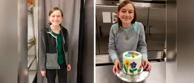 Joven invidente se hace famosa por decorar hermosos pasteles Joven invidente se hace famosa por decorar hermosos pasteles