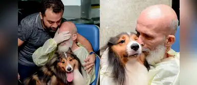 Paciente diagnosticado con cáncer mejora su salud después de la visita de su perro Paciente diagnosticado con cáncer mejora su salud después de la visita de su perro