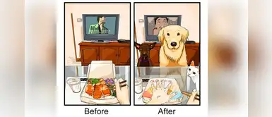 9 ilustraciones que muestran la vida antes y después de tener un perrito 9 ilustraciones que muestran la vida antes y después de tener un perrito