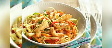 Prepara un delicioso salteado de pollo con verduras y tallarines Prepara un delicioso salteado de pollo con verduras y tallarines