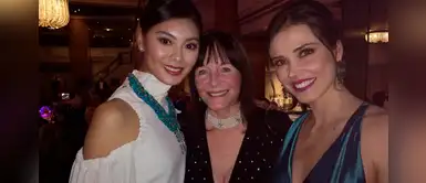 Maju Mantilla fue la invitada especial en el cumpleaños de Julia Morley, dueña de Miss Mundo Maju Mantilla fue la invitada especial en el cumpleaños de Julia Morley, dueña de Miss Mundo