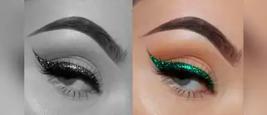 Eyeliner con purpurina: hermoso makeup de fantasía para fiestas Eyeliner con purpurina: hermoso makeup de fantasía para fiestas