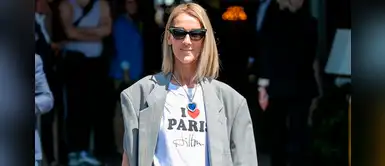 Celine Dion deslumbra gracias a traje sastre rojo con terciopelo y seda Celine Dion deslumbra gracias a traje sastre rojo con terciopelo y seda