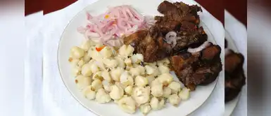 Aprende a preparar un delicioso chicharrón con mote, ideal para un desayuno familiar Aprende a preparar un delicioso chicharrón con mote, ideal para un desayuno familiar