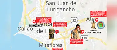 Sábado 23 de noviembre: Seis eventos en Lima movilizarán a más de 170 mil personas Sábado 23 de noviembre: Seis eventos en Lima movilizarán a más de 170 mil personas