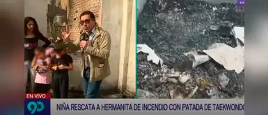 Incendio: Niña tumba la puerta de una patada para salvar a su hermanita y a su gato Incendio: Niña tumba la puerta de una patada para salvar a su hermanita y a su gato