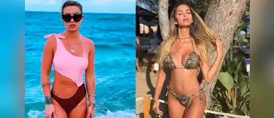 Leslie Shaw y Laura Spoya ponen en tendencia sexy bikini neón Leslie Shaw y Laura Spoya ponen en tendencia sexy bikini neón