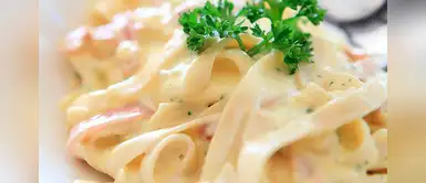 Receta de los tallarines a lo Alfredo Receta simple y rápida para preparar unos riquísimos tallarines a lo Alfredo