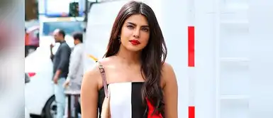 Priyanka Chopra deslumbra con colorido outfit ideal para pieles morenas Priyanka Chopra deslumbra con colorido outfit ideal para pieles morenas