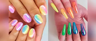 Las uñas efecto espejo que volverán a ser las líderes de este verano Las uñas efecto espejo que volverán a ser las líderes de este verano