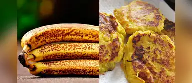 Prepara una deliciosa tortilla de plátano maduro con avena sin azúcar Prepara una deliciosa tortilla de plátano maduro con avena sin azúcar