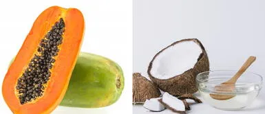 Prepara una mascarilla de aceite de coco y papaya para las puntas abiertas Prepara una mascarilla de aceite de coco y papaya para las puntas abiertas