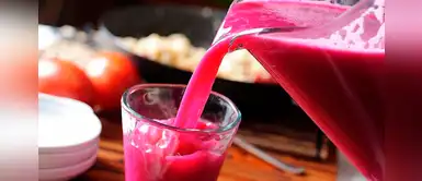 Batido de betabel y levadura de cerveza, perfecto para combatir la anemia Batido de betabel y levadura de cerveza, perfecto para combatir la anemia
